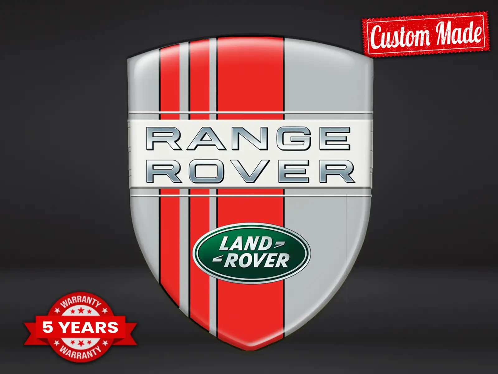 Land Rover Heckscheibensticker Stil Racing Anpassbar